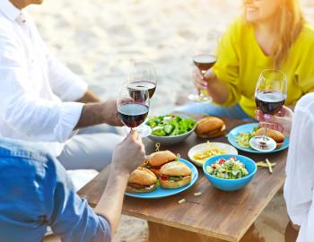 dinner on the beach